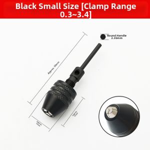 weiligu | Quick Mini Drill Chuck Three Jaw Hexagonal To Round Shank Adapter