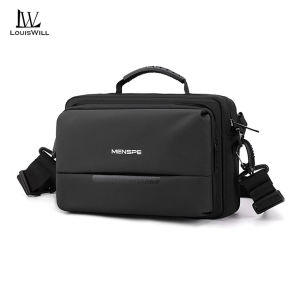 LouisWill Men’s Bags Chest Bag Fashion Shoulder Bag Handheld Bag Cross Body Bag Messenger Bag Large Capacity Sling Bag Casual Bag Men Fashion Waterproof for Sport Street Travel Outdoor