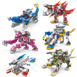 Mecha Khỉ đột gạch khối xây dựng lắp ráp đồ chơi hạt trẻ em phát triển giáo dục đồ chơi sưu tập câu đố bé trai và bé gái quà tặng sinh nhật trẻ em Đồ chơi