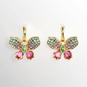 💖Swarovski💖(New) Idyllia Mixed Cut Color Butterfly Pave Diamond Drop Earrings S925 Sterling Silver Womens Fashion Earrings Hypoallergenic Non-allergenic Valentines Day Gift Birthday Gift for Girlfriend Bestie