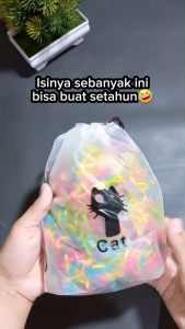 Ikat Rambut Karet Jepang Premium Elastis Free Pouch Aksesoris Fashion Wanita Kekinian Berkualitas