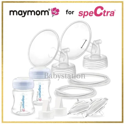 (Full Set x 2 ) Maymom Pump Parts for Spectra S2 Spectra S1 Spectra 9 Plus Breastpump (Full Set for double pump)