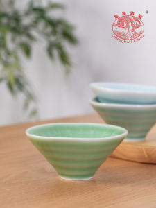 Liaoning Qingci Ceramic Bowl New 2025 Home Use Rice Porridge Soup Bowl High Temperature Resistant Wild Mushroom Shape Breakfast Bowl