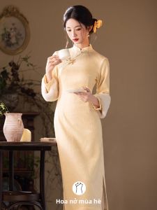 Đầm cách nhiệt phong cách Trung Quốc ấm áp