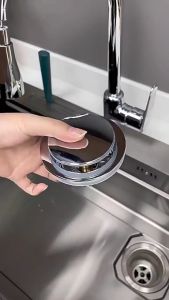 ABS SILVER POP UP SINK WASTE Stainless Steel for Sink Strainer Filter Drain Basket For Kitchen Sink Waste - 503