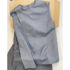 Comfortable Grey Vest Versatile Summer Essential Korean Style Zipper Straight Cut Slim Fit Casual Wear for All Body Types