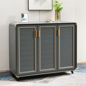 All Aluminum Alloy Accessible Luxury Shoe Cabinet Home Doorway Large Capacity Storage Cabinet Minimalist Modern Outdoor Balcony Waterproof and Sun Protection