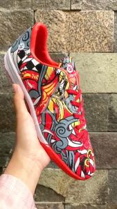 SEPATU FUTSAL ORTUSEIGHT BIMA MERAH BIRU SNEAKERS KEKINIAN SEPATU OLAHRAGA TERBARU TERLARIS