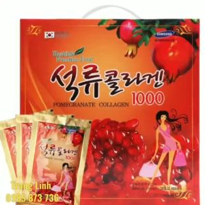 Nước ép lựu Collagen hàn quốc chính hãng hộp 30 gói - Bổ sung Collagen chống lão hóa phòng ung thư - tranglinh