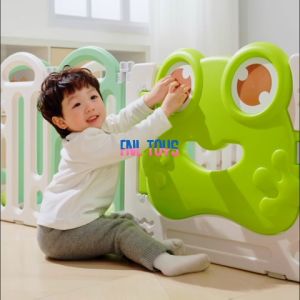 PLAYFENCE HIPPO FENCE FOR BABIES WITH MAT OCEAN BALLS BASKETBALL HOOPS FERRULE RING SHOOTING PLAYPEN PLAY SET