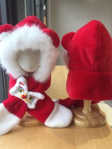 Mũ Trẻ Em Nhung Đỏ Mùa Đông Xuân Mới Mũ Trẻ Em Trùm Đầu Ấm Áp Cho Bé Gái Và Bé Trai Mũ Trẻ Em Mùa Đông Ấm Áp Đa Năng