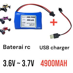 TERMURAH!.. Baterai RC DOBEL POWER 3.7V 4900MAH + USB charger awet mantap!!..