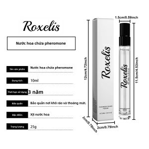 Nước Hoa Roxelis Pheromone 10ml Dành Cho Cả Nam Và Nữ Không Cồn Hương Chanh Tươi Mát Mang Lại Năng Lượng Và Niềm Vui Cho Ngày Của Bạn