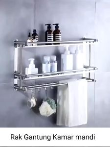 Rak Handuk Kamar Mandi Terbaru Rak Dinding Serbaguna Rak Handuk Stainless Gantung
