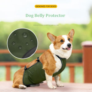 Sentexin Dog Belly Protector Medium Large Dog Belly Cover Waterproof Breathable Anti-dirty Dog Bib Chest Protector Washable S-3XL