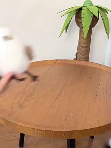 Cat Toys Flapping Bird (No Flying) Electric Foton Pet Cat Toy Simulation Bird Plush Cat Sound Toy Teasing Stick for Pets