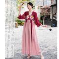 ECLAIRE 003 Dress Maksi Maxi Sifon Chiffon Hanfu Imlek Lunar CNY Pesta anggun Etnis Import gxooz. 