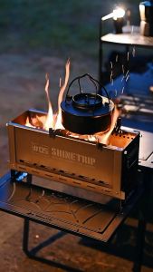 CampBoost SHINETRIP Half Unit IGT Fire Stove Camping Dapur Camping Stove Gas Dapur Gas Fire Pit BBQ