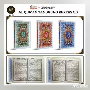 AL QURAN TANGGUNG KERTAS CD A5 UK.15 X 21 ( BINTANG INDONESIA )