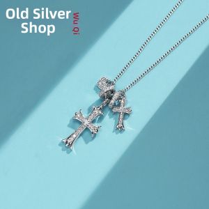 WU YUE JEWELRY | Elegant And Luxurious Cross Necklace S925 Silver