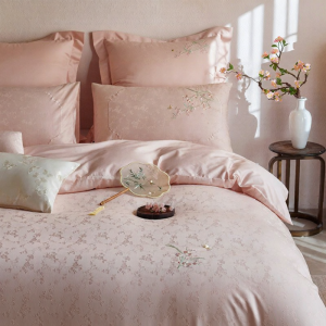 DOHIA | Cotton 50s Count Jacquard Four-Piece Bedding Set Light Luxury Chinese Style