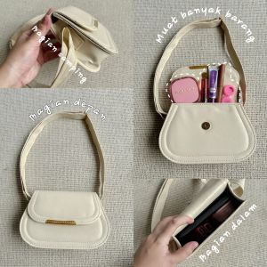 TAS OVALE BAG PREMIUM / TAS SELEMPANG SIMPLE ELEGAN BERKUALITAS / BISA DIPANJANG - PENDEKKAN