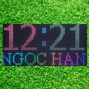 Mạch đồng hồ Led ma trận P5 full color 167 triệu màu - Lịch vạn niên phiên bản wifi