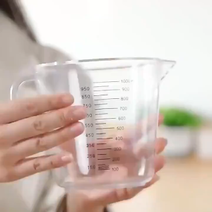 【Original+24hours delivery】Measuring Cup 1000ml Durable Measuring Beaker Metric and Imperial Units V-Shaped Spout Clear Plastic Measuring Cup Handle