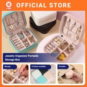 Jewelry Storage Box Organiser Portable Travel Jewellery Box Necklace Ring Earring Case Kotak Cincin 首饰盒收纳盒