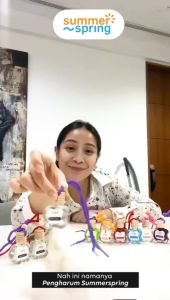 Pengharum Botol Apel Summerspring Parfum Mobil Parfum Toilet Gantung Tahan Lama 10 ml