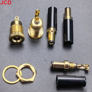 JCD 1pc Gold Plated DC Power Socket Kit DC099 5.5*2.1mm 5.5*2.5mm 30V 20A High Current DC Male Female Plug Socket Connector
