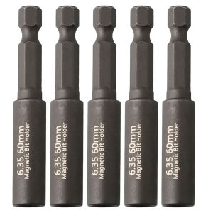 ตัวยึดบิต2/5ไขควง Pcs สำหรับเครื่องมือแปลงบิตไขควงก้านหกเหลี่ยมขนาด1/4นิ้ว