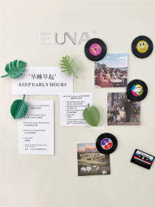 4 Hộp Nhãn Dán Tấm Lưng Thanh Nhạc Dụng Cụ Trang Trí Cây Cỏ Nhựa Retro Dụng Cụ Trang Trí Nhà Đồ Trang Trí Nhà