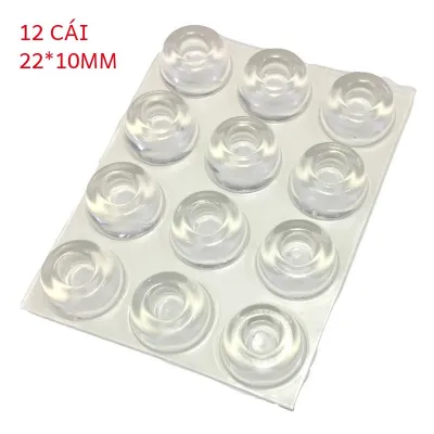 12 Cái Chặn Cửa Trong Suốt Tự Dính Đệm Cao Su Chống Va Đập Chặn Cửa Tủ Silicon Dùng Cho Cải Tạo Nhà Cửa