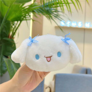 Sanrio | Cute Cinnamoroll Doll Pendant Coin Purse Mini Wallet Card Holder Portable Keychain Storage Bag for Girls Gift
