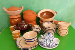 Bộ đồ chơi đất nung gốm sứ 14 món
