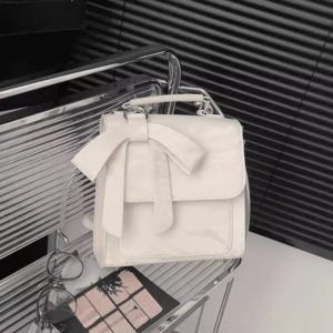 Elegant Princess Style Butterfly Knot Crossbody Double Shoulder Bag Cool Sensation College Fashion Handbag Convenient Carry Design