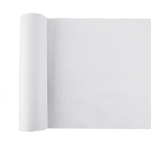 White 12"x 49ft Medium Weight Non-Woven Interfacing Fusible Fabric Iron On Polyester Single-Sided Interfacing for Craft Supplies