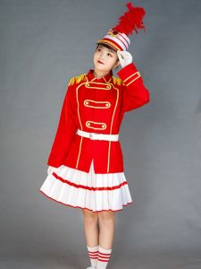 Childrens Band Uniforms School Drum Corps Flag Raisers Performance Clothes Piping Music Instrument Ceremony Costumes