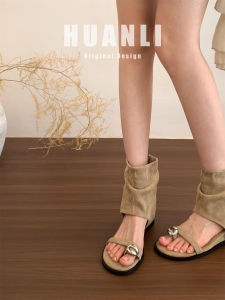 XUJIA | Stylish Platform Internal Height Increasing Toe Separated Sandals