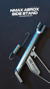 MOKOTO ELITE SIDE STAND WITH SPRING SANDBLASTING FOR CLICK / MIO / AEROX / NMAX SIDE KICKSTAND FOR MOTORCYCLE