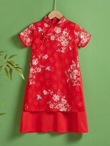 BEIYINGMOFA | Examination Gift Red Chinese Style Modified Cheongsam Dress
