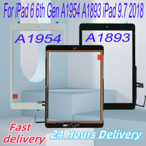 For iPad 9.7 2018 For iPad 6 6th Gen A1954 A1893 LCD Outer Touch Screen Digitizer Front Glass Display Touch Panel Replacement