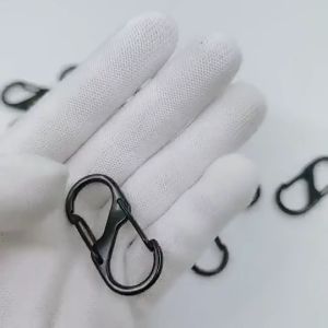 Camping Azit 4cm S Shaped Double Carabiner 4cm 20pcs and Storage Pouch for Keychain Clip Zipper Locks for Backpacks Camping Fishing Outdoor