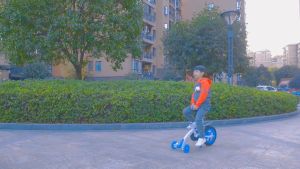 12inch Aluminum Unicycle Exercise Bicycle Kids Adults Swing Bike with Brake 6Y