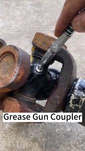 Alat Aplikasi Minyak Gemuk Grease Gun Dengan Handle Ganda Dengan Selang Yang Serasi Grease Coupler Heavy Duty