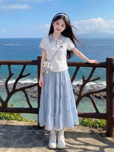 ZIRUIBABA | Stylish Korean Style Skirt Set For Middle School Girls Summer