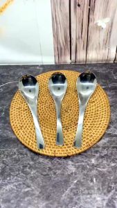 Sendok Makan Stainless Steel Tebal Gold - Alat Makan Korea Eceran