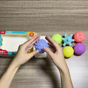 6Pcs Bola Sensorik Bayi Set Mainan Bayi Merangkak Mainan Bola Pvc Sensory Toy For Baby