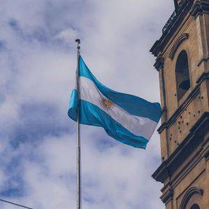 ธงชาติอาร์เจนตินาขนาด 90x150 ซม. สำหรับตกแต่งบ้านสวน แบนเนอร์